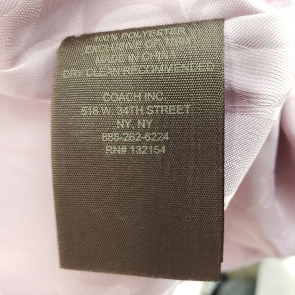 Coach Est. 1941 Purple Quilted Snap-Front Jacket With Collar & Pockets Womens M - Picture 10 of 10